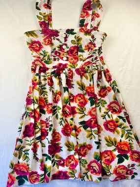 Selina Studio Floral Fit & Flare Dress Pink Rose Print Size 14
